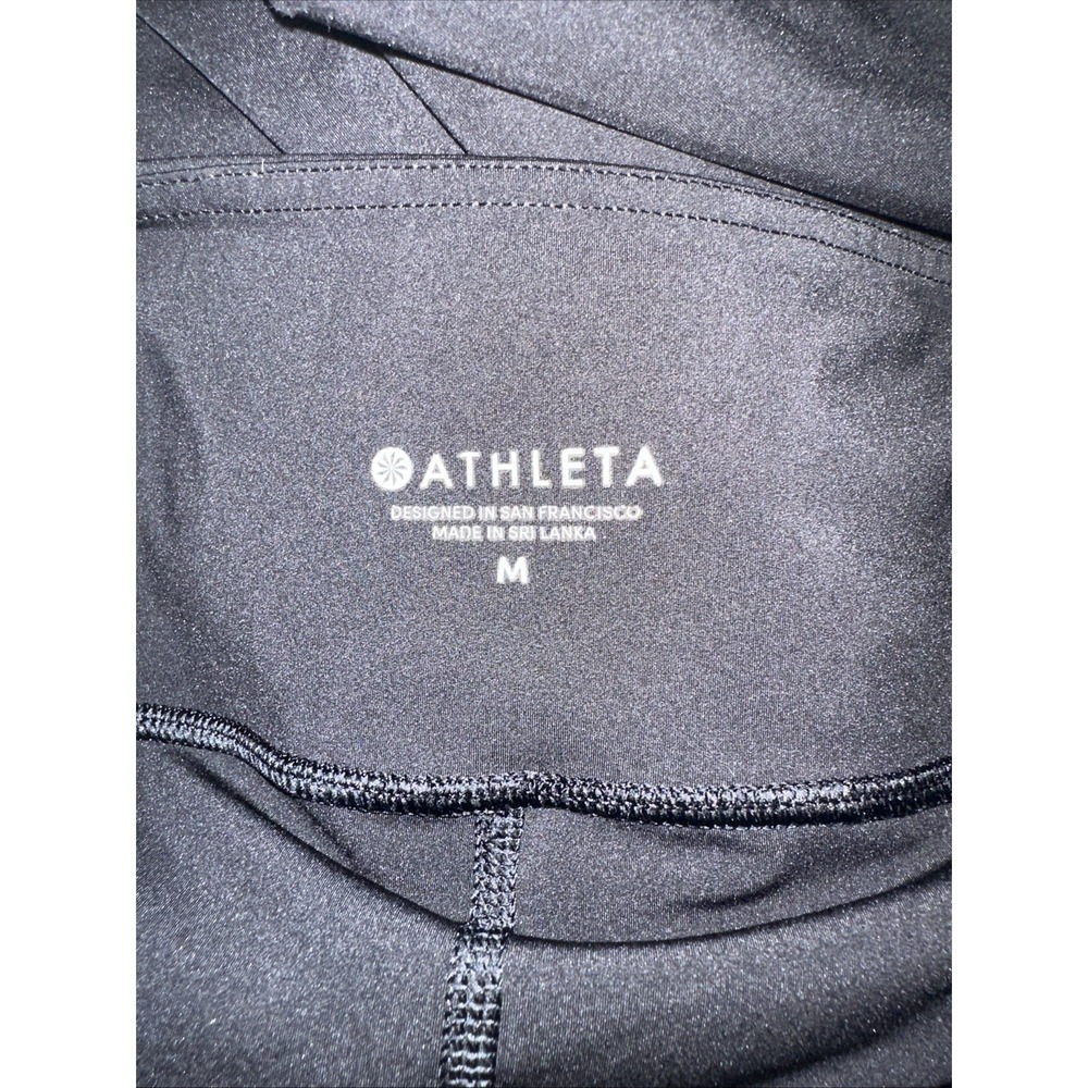 ATHLETA Sonic Skort Size Medium Black Tennis Skirt Active Performance - Picture 7 of 9